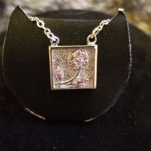 Cherry blossom tree necklace